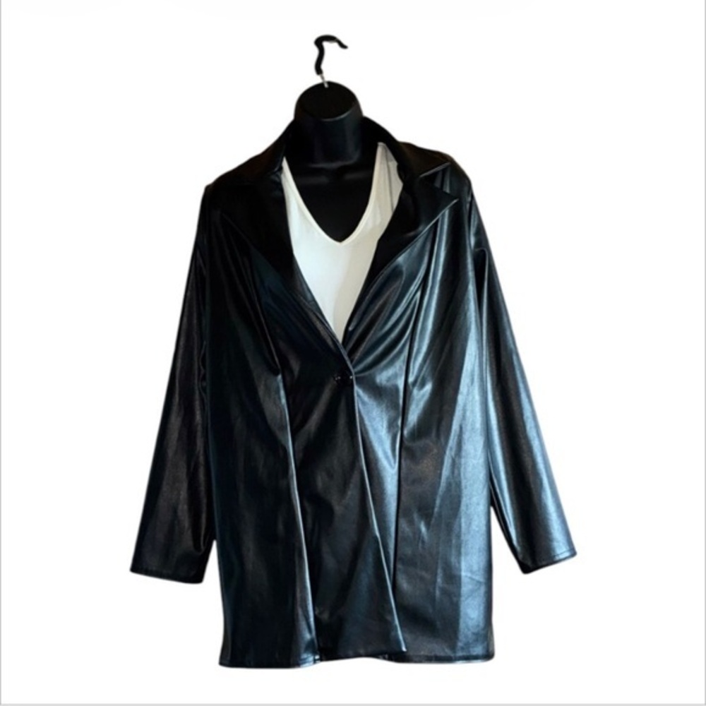 Pretty Little Thing Black Faux Leather Jacket